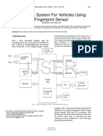 Anti Theft System For Vehicles Using Fingerprint Sensor