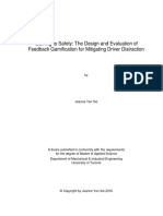 Gaming To Safety - The Design and Evaluation of Feedback Gamification For Mitigating Driver Distraction