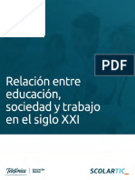 Relación Entre Educación, Sociedad y Trabajo en El Siglo XXI PDF