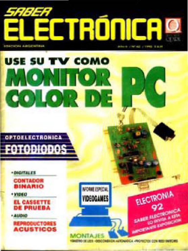 Saber Electronica 062 (1992-08) PDF | PDF | Monitor de computadora ...
