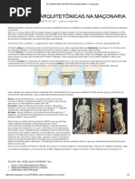 As Ordens Arquitetônicas Na Maçonaria - No Esquadro_temas Pilares