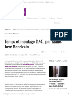 Temps Et Montage (1_4), Par Marie-José Mondzain - Le Blog Documentaire