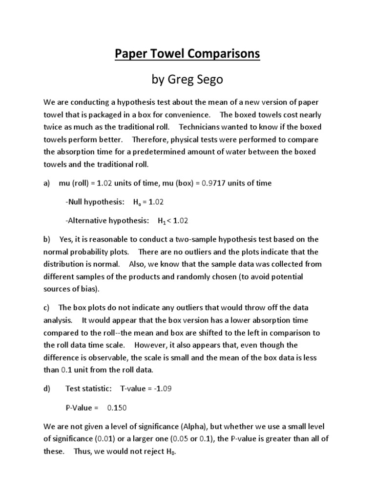 Paper Towel Comparison 1 PDF