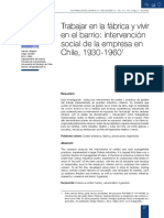 Hernán Venegas - Trabajar en La Fábrica y Vivir en El Barrio. Intervención Social de La Empresa en Chile, 1930-1960