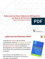 Elaboración de Citas y Referencias Bibliográficas Con Base en Las Normas APA