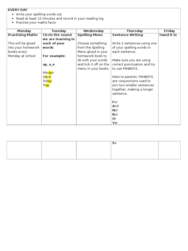 Homework 2017 | PDF | Language Arts & Discipline