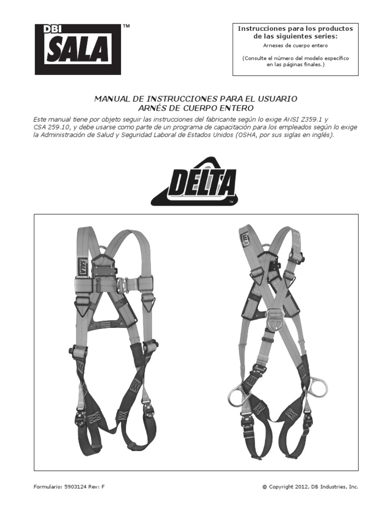 Delta Harnesses Instruction Manual Spanish PDF Administración de