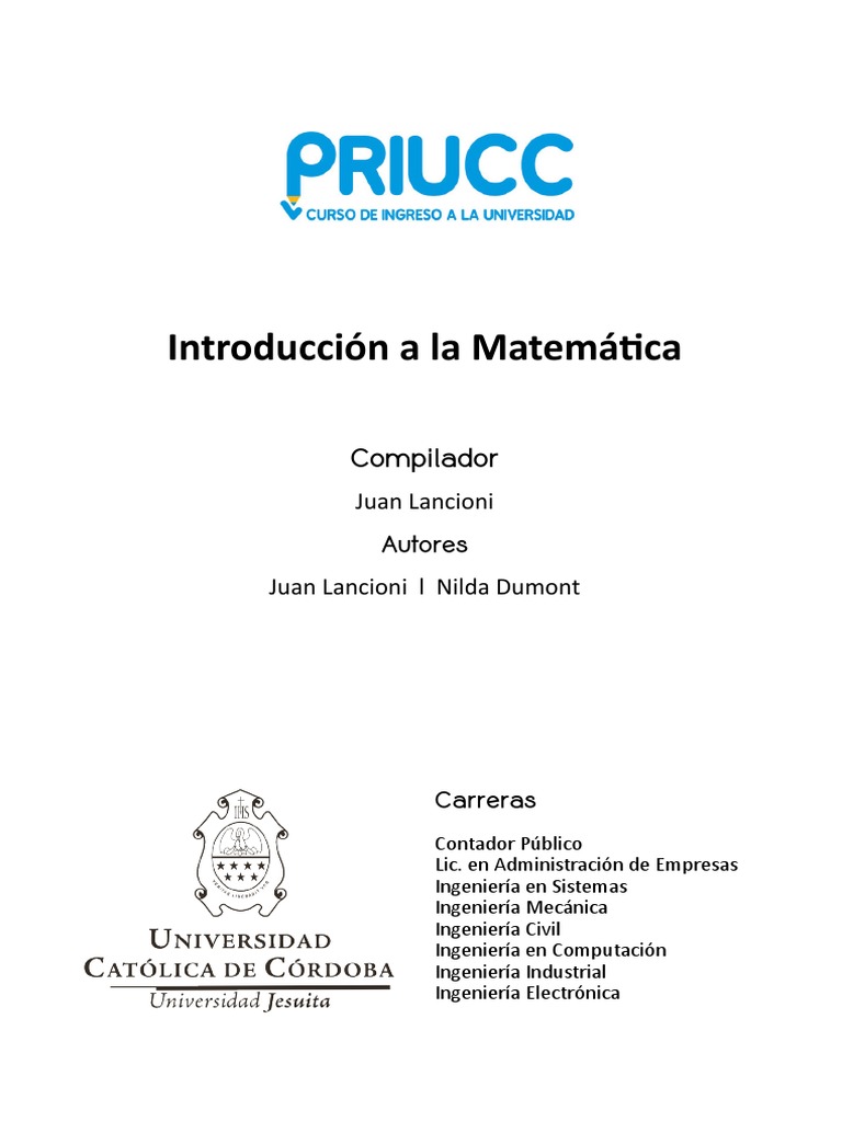 Modulo Intro Matematica Material Estudio PDF | PDF | Factorización ...