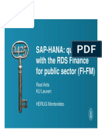 SAP HANA: Quick wins with RDS Finance for public sector (FI-FM