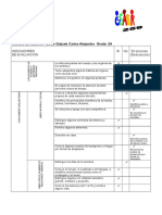 Escala de Evaluacion 2 Grado