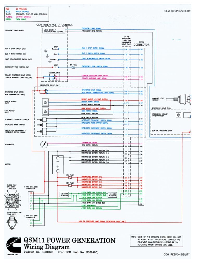 Cummins Qsm11 GDrive Wiring Diagram PDF