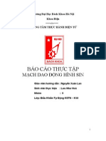 Báo cáo thưc tập mạch dao động RC