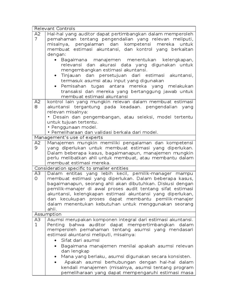 Isa 540 | PDF
