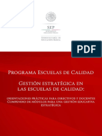 Gestion Estrategica en Las Escuelas de Calidad PDF