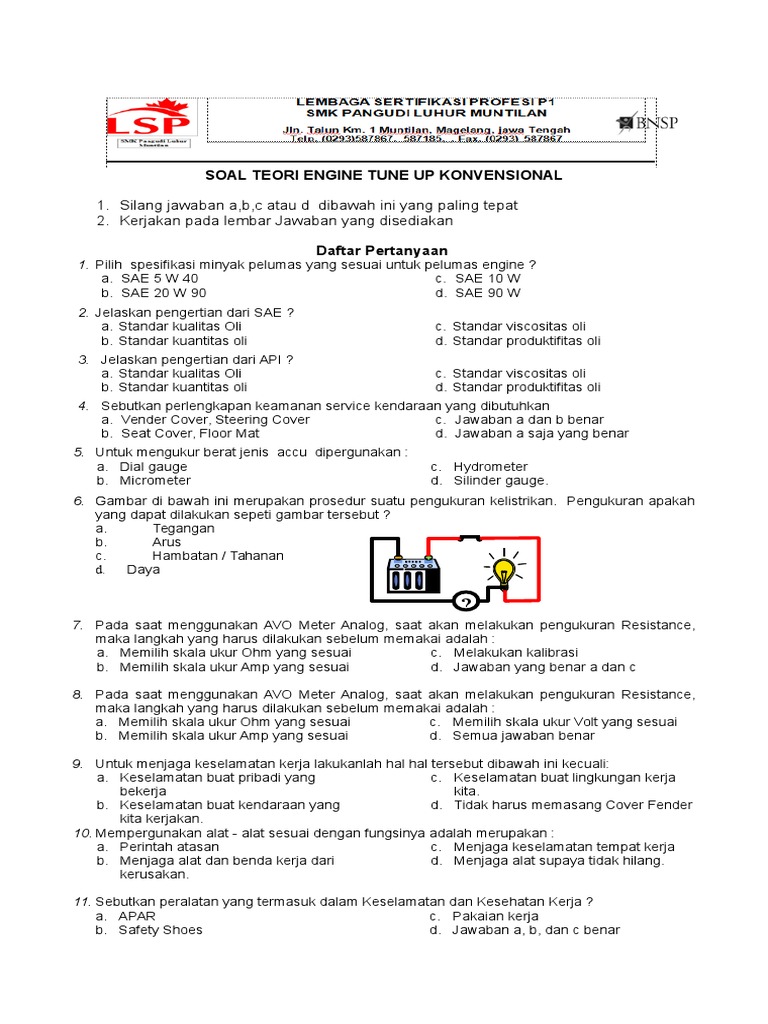 Soal Tes Teori 50 Nomer PDF