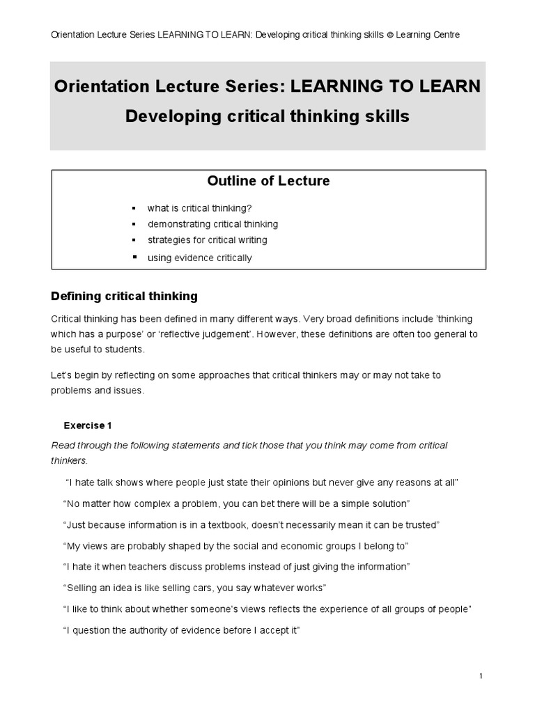 Critical thinking fisher pdf image