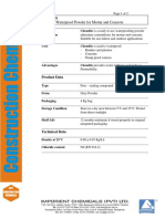 Integral Waterproof Powder For Mortar and Concrete: Chemlite