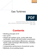 Gas Turbines: Associate Professor, Mech. Engg. Deptt. Head, Institute of Alternate Energy Research (IAER), R&D Coes, Upes