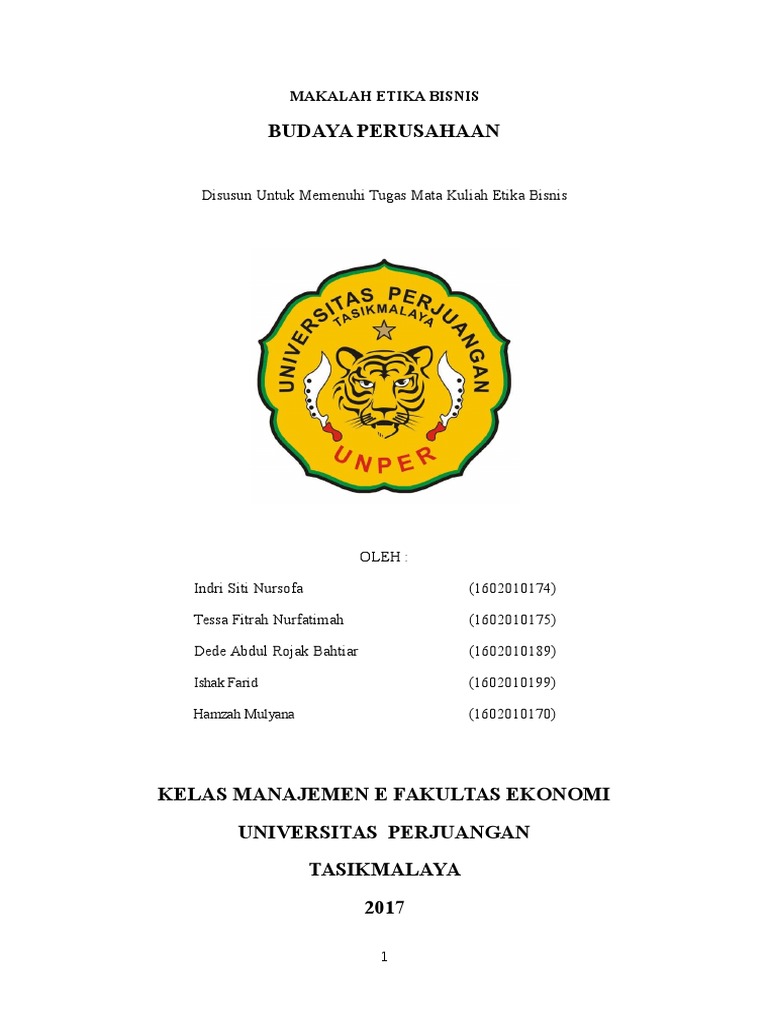 Makalah Etika Bisnis