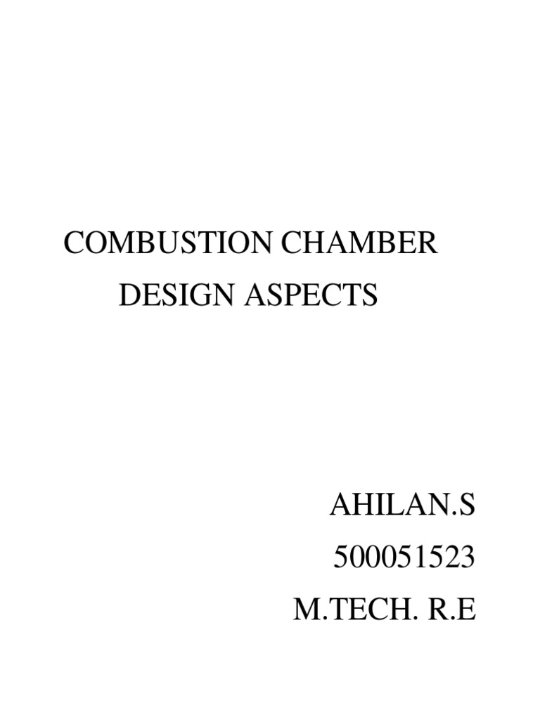 Gas Turbine Combustion Chamber Design | PDF | Combustion | Mechanical ...