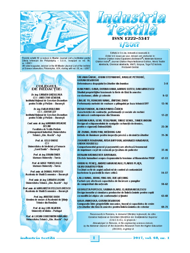 Industria Textila 01 2017