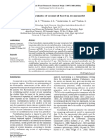 Crystallization Kinetics of Coconut Oil Based On Avrami Model