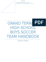 Grand Terrace High School Boys Soccer Team Handbook 2016-2017