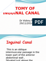 Anatomy of Inguinal Canal: DR Vishnu Mohan 29/11/2014