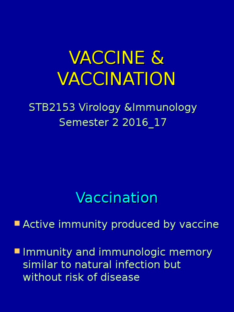 Vaccine and Immunization | PDF | Vaccines | Antigen
