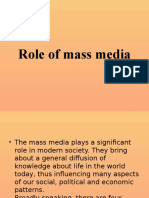 Role of Mass Media
