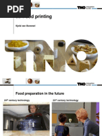 TNO 3D Food Printing Leeuwarden