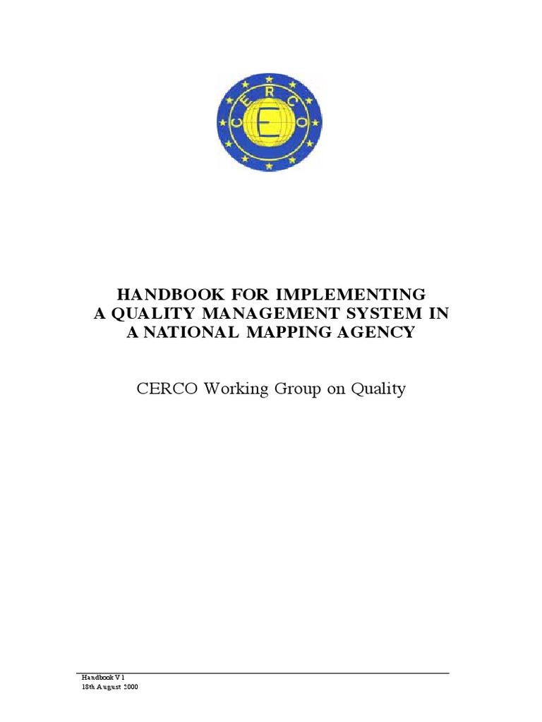 Handbook V1 PDF | PDF | Quality Management System | Quality Management