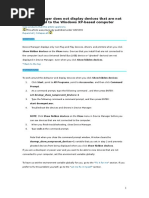 Device Manager Does Not Display Devices That Are Not Connected To The Windows XP