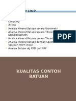 Kualitas Contoh Batuan