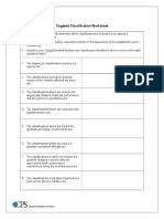 Worksheet Targeted Classification