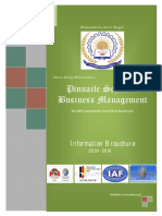 Pinnacle School of Business Management: Information Brouchure