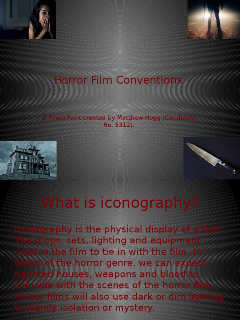 Horror Film Conventions PDF