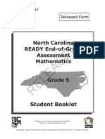 Released: North Carolina READY End-of-Grade Assessment Mathematics Grade 5