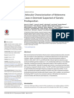 Molecular Characterization of Melanoma Cases in Denmark Suspected of Genetic Predisposition