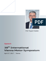 Speech Rupert Stadler at The Vienna Motor Symposium 2017