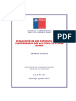 Evaluación recursos hídricos subterráneos Acuífero Sierra Gorda