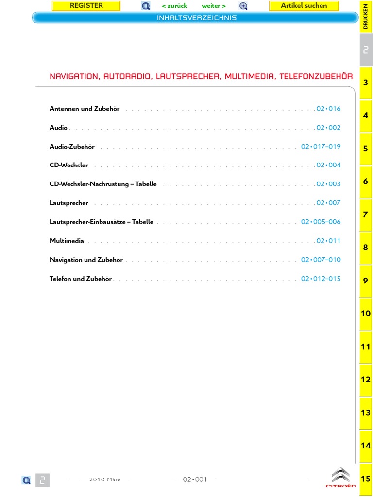 Zubehoerkatalog CITROEN