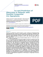 Diagnostics and Prediction of Glaucoma in Patients With Familial Congenital Iris Hypoplasia