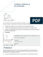 Movimiento Rectilíneo Uniforme y Uniformemente Acelerado