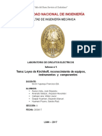 Informe de Laboratorio N - 1 - Leyes de Kirchoff - 19!04!17