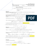 Corrección Primer Parcial de Cálculo III (Ecuaciones Diferenciales), 26 de Abril de 2017