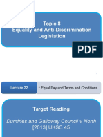 Topic 8 Equality and Anti-Discrimination Legislation