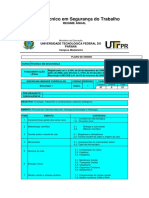 Planejamentos de Ensino Seguranca Do Tra PDF