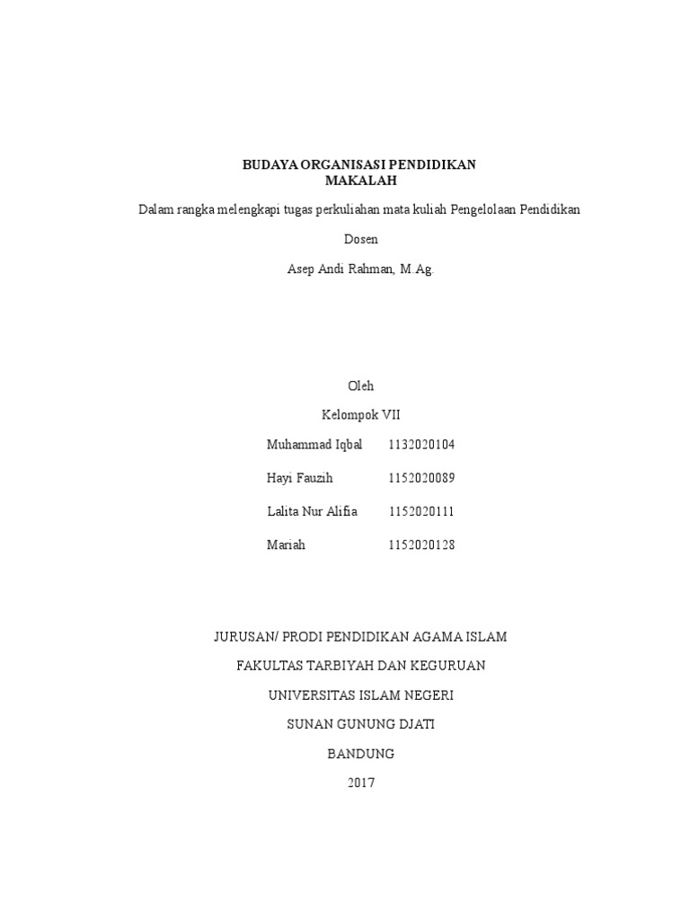 Makalah Pengelolaan Pendidikan