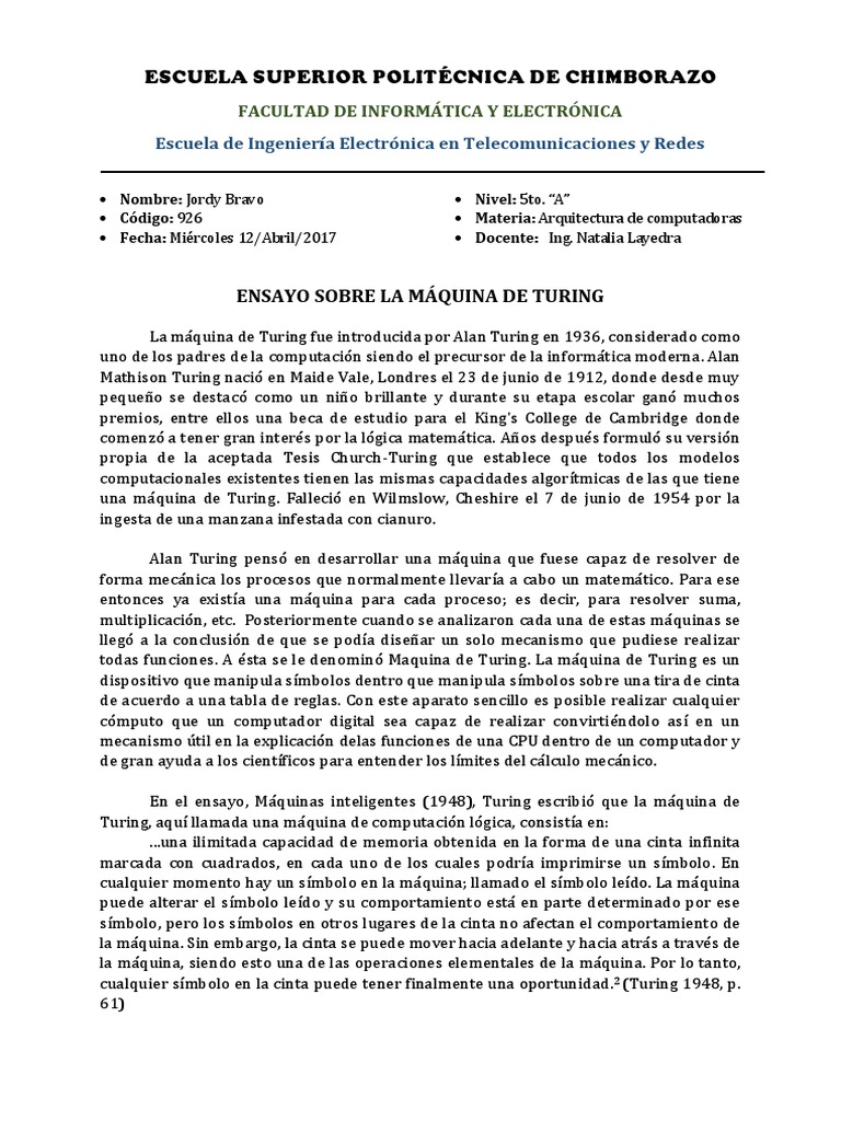 Libro Alan Turing The Enigma Español Pdf